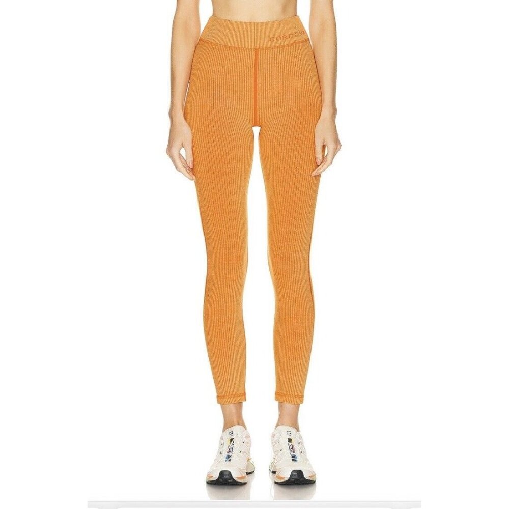 CORDOVA Women's Orange Ribbed Pants